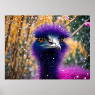 Poster Emu Roxo Está Um Pouco Desgraçado