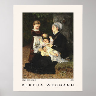 Poster En Ammes Besøg Fine Art Bertha Wegmann Museum