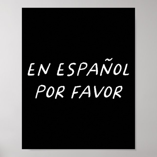 Poster En Español Por Favor Da Diversão De Professores Es (Frente)
