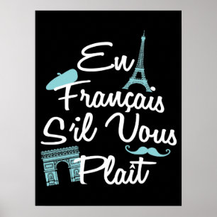 Poster En Francais S'il Vous Plait - Língua Francesa