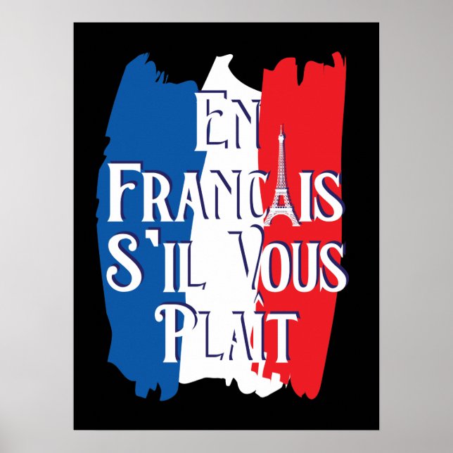 Poster En Francais S'il Vous Plait - Língua Francesa (Frente)