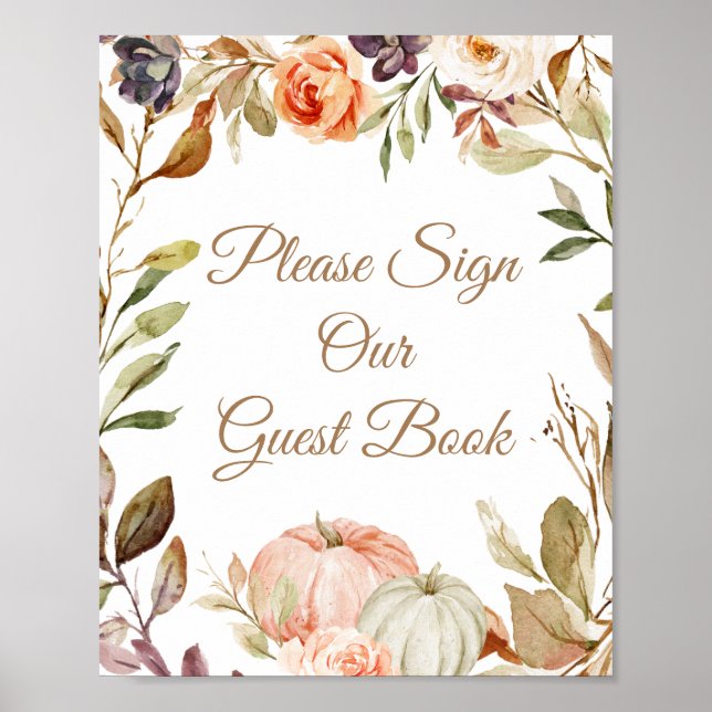 Poster Enamorai-vos Abóbora Por Favor Assine nosso Convid (Frente)