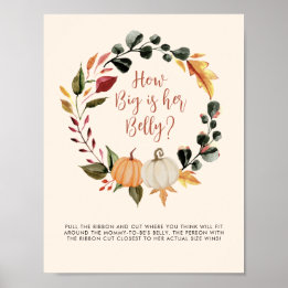 Poster Enamorarse Quão Grande é a Barriga dela Jogo de Ch