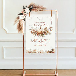 Poster Enamorese Abóbora Coração de Flor Silvestre Baby S