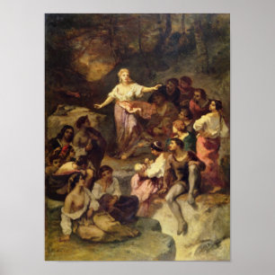 Poster Encampamento cigano, 1848