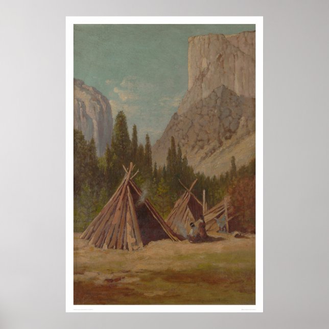 Pôster Encampamento indiano no Vale do Yosemite (1189) (Frente)