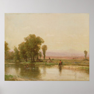 Pôster Encampment on the Platte River