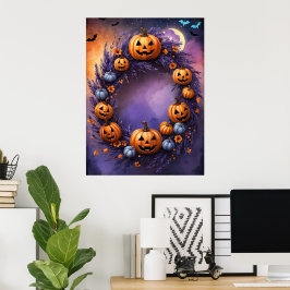 Poster Encantada Halloween Wreath
