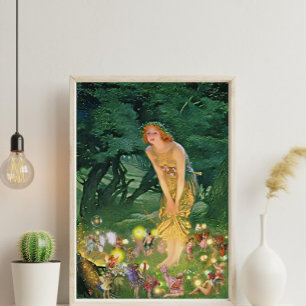 Poster Encantado Verão: Reimaginações Fantásticas