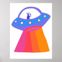 Encantador Aliens espaciais marcianos UFO Cute