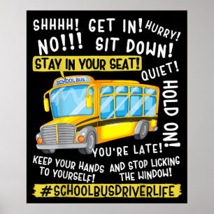 Poster Encantador De Ônibus Encantado No Último Dia De Pr