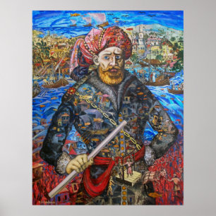 Poster encantador do original das letras de Stepan