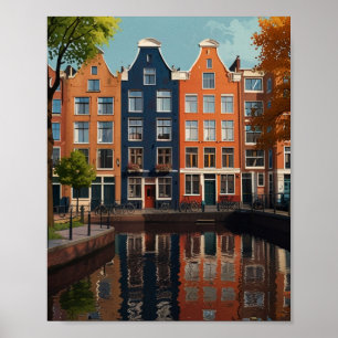 Poster Encantadora Cidade de Amsterdã