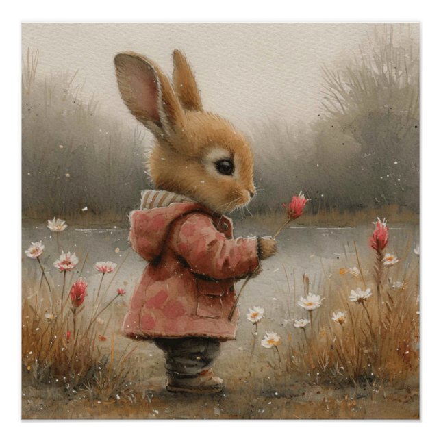 Pôster Encantamento Bunny Bliss: Um Toque de Capricho Bun (Frente)