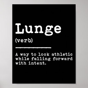 Poster Encantamento Funny Lunge Definição Fenciando Espad