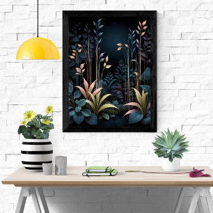 Poster Encantando Jardim Noturno