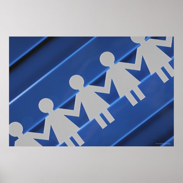 Pôster Encerramento de bonecas em cadeia de papel (Frente)