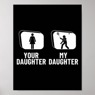 Poster Encerre Sua Filha Minha Filha Mãe Engraçado Dminto