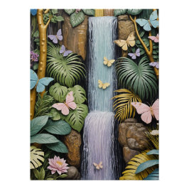 Pôster Enchanted Falls Oasis