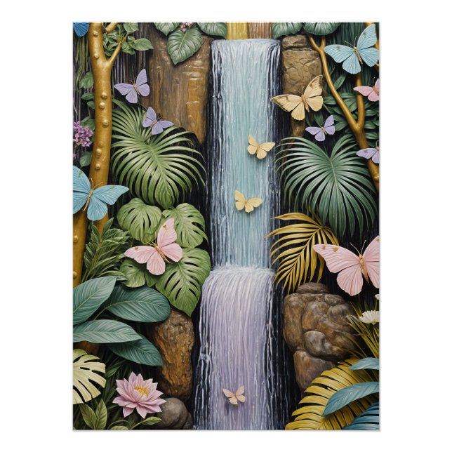 Pôster Enchanted Falls Oasis (Frente)