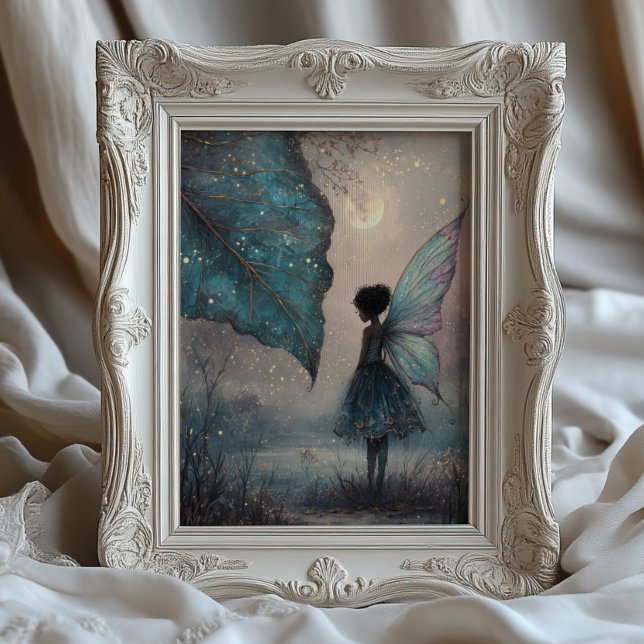 Poster Enchanted Moonlit Leaf Fairy Fantasy Art (Criador carregado)