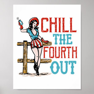 Poster Enche O Quarto Indepen Patriótico De 4 De Julho