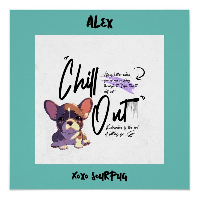 Pôster Enchimento da aquarela rosa-rosa com aspas motivac (Frente)