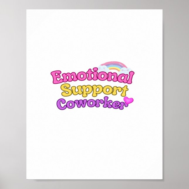 Poster Enchimento de Colaborador de Ajuda Emocional (Frente)