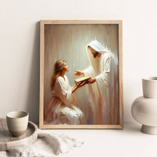 Poster Encontrando a Fé, Arte Cristã, Jesus Cristo e Gir