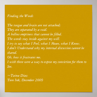 Poster Encontrando as Palavras