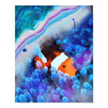 Encontrar Nemo - Abstrato de arte submarina