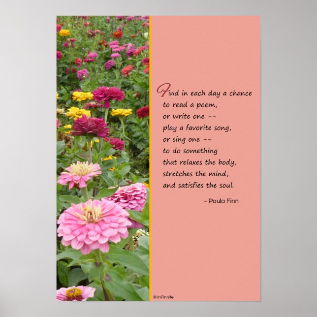 Pôster Encontre em cada dia uma chance... (Frente)