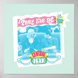 Poster Encontre-me no Gráfico do Néon Central Perk