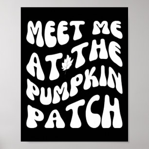 Poster Encontre-me no Pomar de Abóboras Funny Halloween O