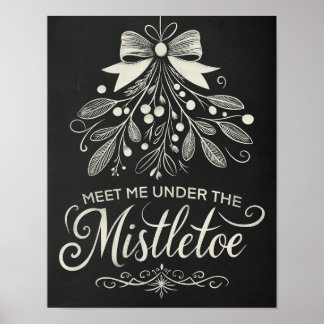 Poster Encontre-me sob o quadro de Natal Misterioso