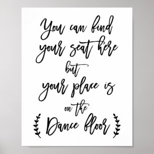 Pôster Encontre seu assento aqui