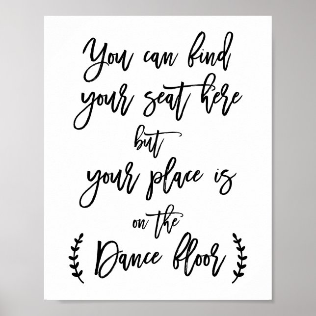 Pôster Encontre seu assento aqui (Frente)