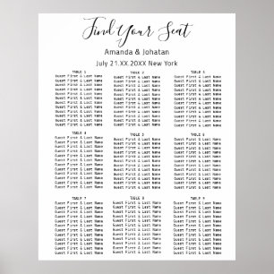 Poster Encontre Seu Gráfico De Assentos Bridal Bridal Br