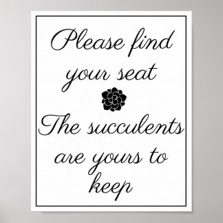 Poster Encontre seu sinal de assento