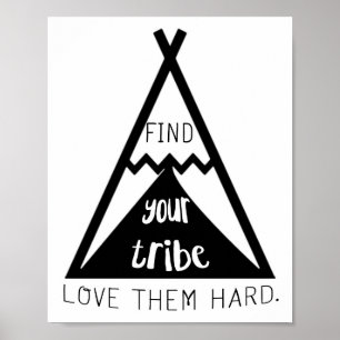 Poster Encontre Sua Tribo Ama O Duro
