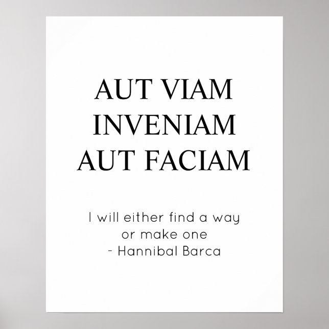 Poster Encontre Uma Maneira Ou Faça Uma Cotação Latina (Frente)