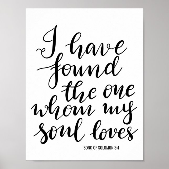 Poster Encontrei O Único Sinal De Casamento Escrito À Mão (Frente)