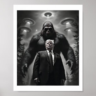 Poster Encontro com Bigfoot Ufo Alienígena Extraterrestre