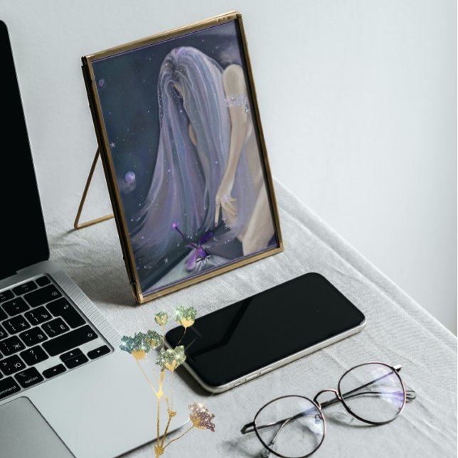 Pôster Encontro Cósmico, tamanho do portfólio (Criador carregado)