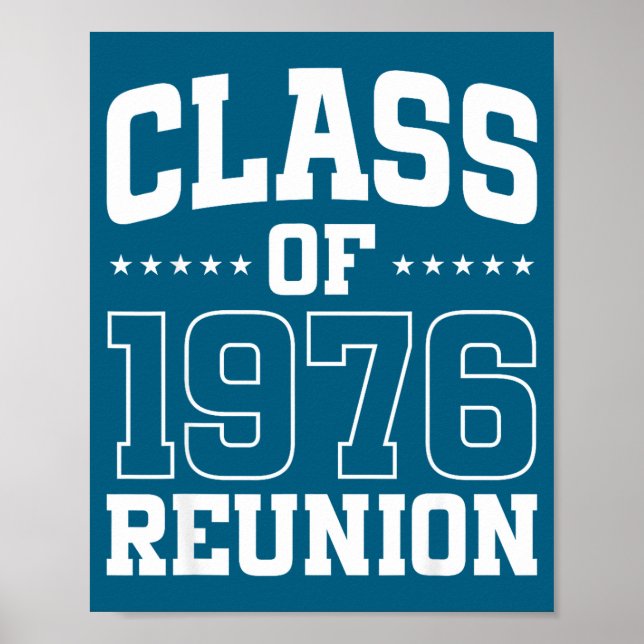 Poster Encontro da Turma de 1976 50 Ex-Alunos (Frente)