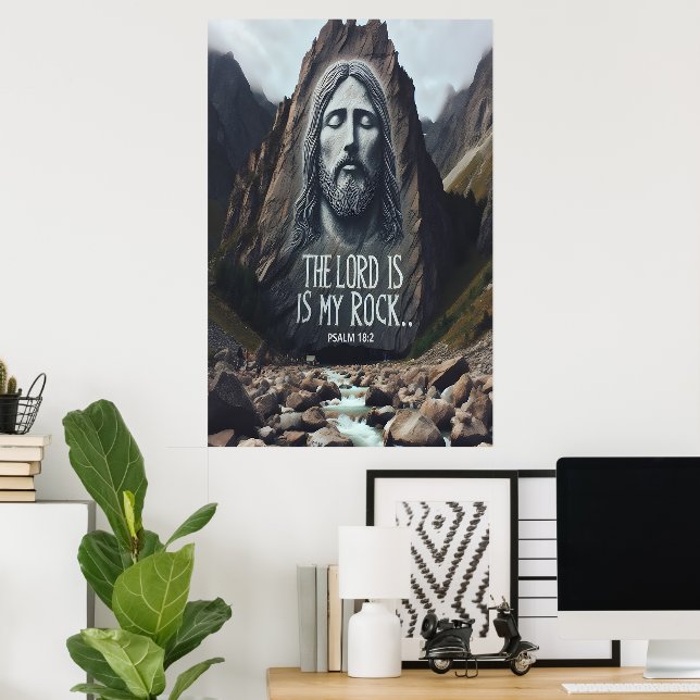 Poster Encontro Divino: Jesus na Montanha (Escritório em casa)