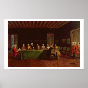 Poster Encontro dos diplomatas (óleo em canvas)