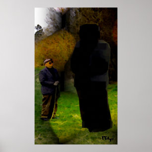 Pôster encontro estranho nas madeiras