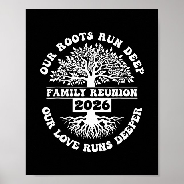 Poster Encontro Familiar 2026 Nossas Raízes São Profundas (Frente)