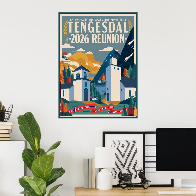 Poster Encontro Familiar Tengesdal 2026 (Escritório em casa)